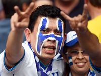 PORTO ALEGRE BRAZIL -15 Jun: Honduras supporters in the match between France and Honduras, corresponding to the group stage of the World Cup...