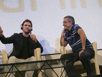 American actor and film director Matt Dillon and Mario Sesti attends the 60th Taormina Film Fest on June 18, 2014 in Taormina, Italy. (