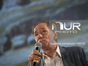 Roberto Vecchioni attends the 60th Taormina Film Fest on June 18, 2014 in Taormina, Italy. (