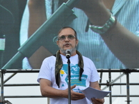 Timoleon Jiménez “Timochenko” during the opening of the 10th Conference of FARC EP in Llanos del Yari, a town in an Indigenous region of sou...