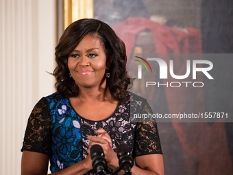 First Lady Michelle Obama welcomed the 2016 National Arts and Humanities Youth Program (NAHYP) Awardees with a ceremony in the East Room of...
