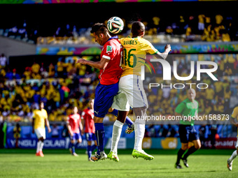 Ramires (16) at the match #49, for the Round of 16, of the 2014 World Cup, between Brazil and Chile, this saturday, June 28th, in Belo Horiz...