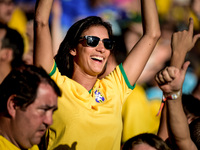 Brazil wins Chile in the penalty shootouts at the Round of 16 match of the 2014 World Cup, this saturday, June 28th, in Belo Horizonte. Juli...
