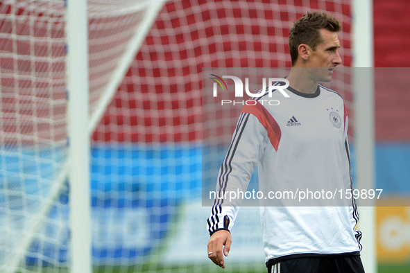 PORTO ALEGRE, 29.06.2014: BRAZIL: Miroslav Klose, during the training of the german team, in the Beira Rio stadium in Porto Alegre. Photo: E...