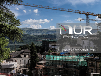 A general view of L'Aquila City, Italy on July 2, 2014. (