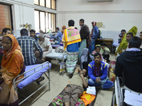 Bangladeshi patients are admitted for treatment at National Institute of Cardiovascular Diseases and Hospital in Dhaka, Bangladesh on Januar...
