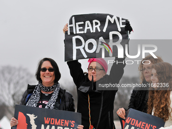 An estimated half-million have gathered in Washington DC, on Jan. 21, 2017, to participate in the Women’s March on Washington, a day after t...