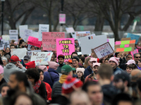 An estimated 500.000 have gathered in Washington DC, on Jan. 21, 2017, to participate in the Women’s March on Washington, a day after the in...