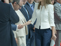 Queen Letizia of Spain attends the Red Cross 150 Anniversary at the Palacio Municipal de Congresos on July 4, 2014 in Madrid, Spain. (