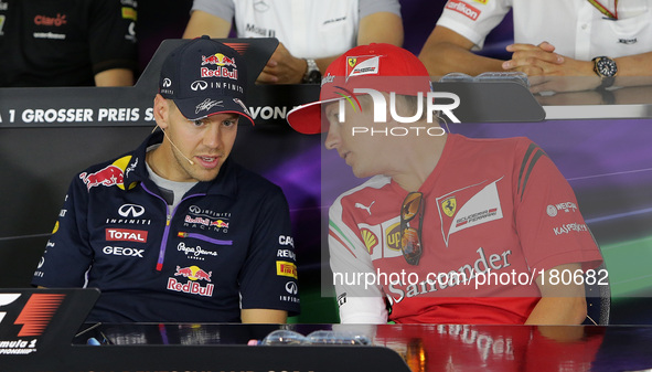 Formula One 2014 Championship - Santander German Grand Prix - July 18th - July 20th 2014
Sebastian Vettel (D#1), Infiniti Red Bull Racing,...