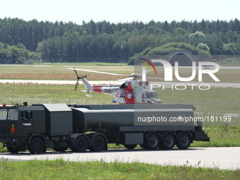 Gdynia, Poland 28th, July 2014 Scenes at the 43rd Polish Naval Air Base airport in Gdynia - Babie Doly. The Naval Aviation Brigade has been...