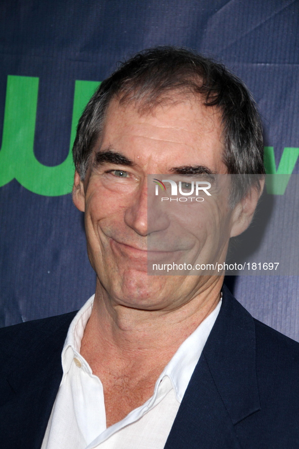 WEST HOLLYWOOD - JULY 17: Timothy Dalton at CBS TCA Summer Press Tour on July 17 2014 in West Hollywood, California.
