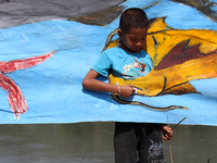 People celebrating the 20th International Day of Actions for Rivers right here on 14 March 2017, on the bank of the majestic Mekong in Thail...