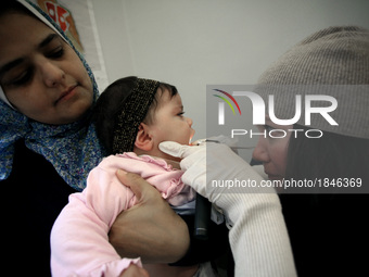 Vaccination program for young refugees in Athens, Greece, March 15, 2017. The cooperation of NGOs ‘SolidarityNow’ and ‘Anthropos’ held a vol...