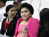 Bulacan, Philippines - Imelda Marcos, widow of former Philippine President Ferdinand Marcos, attends the inauguration of the Philippine Aren...