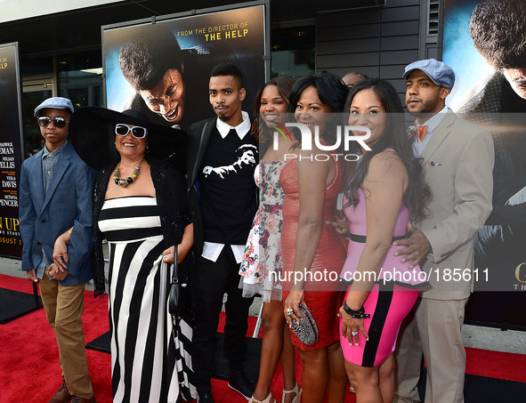 James Brown wife and children and grandchildren attends the World Premiere of 