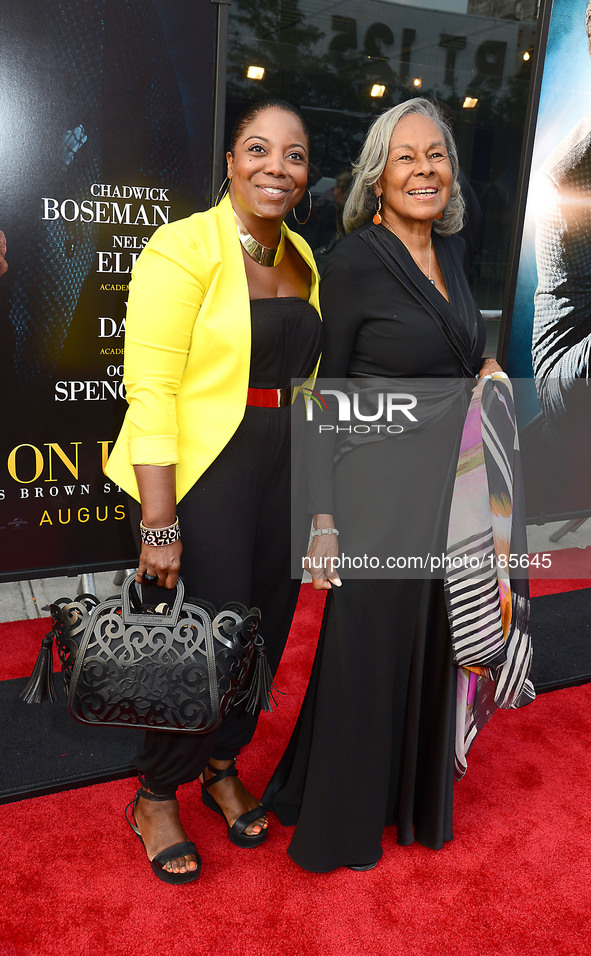 Rachel Robinson and granddaughter attends the World Premiere of 