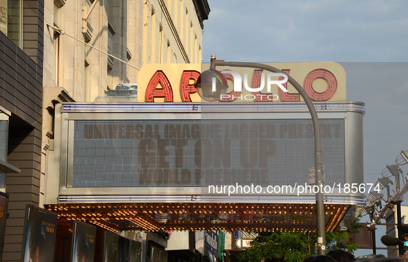 The marquee at the World Premiere of 