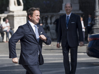  Luxembourg's Prime Minister Xavier Bettel during arrivals for an EU summit at the Palazzo dei Conservatori in Rome on Saturday, March 25, 2...