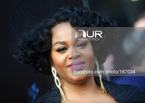 Jill Scott attends the 'Get On Up' premiere at The Apollo Theater on July 21, 2014 in New York City.