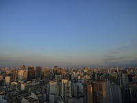 A general view of Sao Paulo, on April 4, 2017. Pollution rates in São Paulo are twice as high as the ceiling established by the World Health...