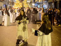 In Malaga, South of Spain, thousands of people celebrate the Holy week. On 13 April 2017 , during Holy Thursday, eight processions among the...