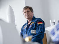 Former German astronaut Ulrich Walter is pictured during a news conference for the announcement of the names of the next German female astro...