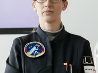 Insa Thiele-Eich is pictured after having been nominated as the next German female astronauts in Berlin, Germany on April 19, 2017. They wer...