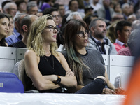 Actress Kira Miro attends the Euroleague match Play Off Leg One between Real Madrid v Darussafaka Dogus Istanbul at Barclaycard Center on Ap...