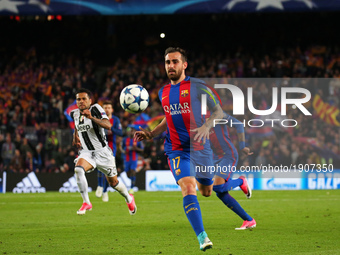 Pablo Alcacer during UEFA Champions League match between F.C. Barcelona v PSG, in Barcelona, on march 08, 2017.  (