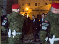 Former Polish Prime Minister, President of the European Council Donald Tusk leaves prosecutor's office after 8 hours of interrogation in War...
