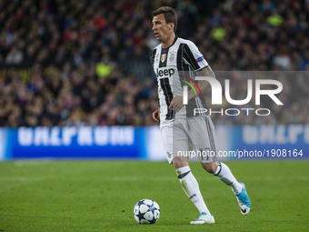 Mario Mandzukic of Juventus FC during the UEFA Champions League Quarter Final second leg match between FC Barcelona and Juventus at Camp Nou...