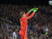 Marc Andre Ter Stegen of FC Barcelona during the UEFA Champions League Quarter Final second leg match between FC Barcelona and Juventus at C...
