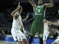 CLYBURN, WILL  of Darussafaka Dogus Istanbul during the 2016/2017 Turkish Airlines Euroleague Play Off Leg Two between Real Madrid and Darus...