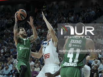 WILBEKIN, SCOTTIE  of Darussafaka Dogus Istanbul during the 2016/2017 Turkish Airlines Euroleague Play Off Leg Two between Real Madrid and D...