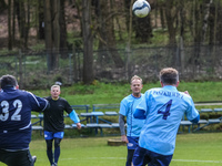 Donald Tusk, President of the European Council is seen on 22 April 2017  in Sopot, Poland Tusk plays soccer game organized by his friends, t...