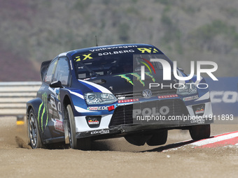 Petter SOLBERG (NOR) in Volkswagen Polo GTI of PSRX Volkswagen Sweden in action during the World RX of Portugal 2017, at Montalegre Internat...