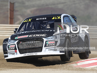 Reinis NITISS (LVA) in Audi S1 of EKS in action during the World RX of Portugal 2017, at Montalegre International Circuit in Portugal on Apr...