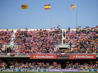 General view of Mini Estadi during the semifinals of UEFA Womens Champions League match between FC Barcelona vs PSG on April 22, 2017 at the...