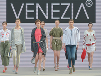 Models showcase Venezia creations during the Fashion Square 2017.
Krakow join the Fashion World with the first edition of Fashion Square, a...