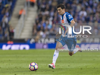 Aaron during the match between RCD Espanyol vs Atletico Madrid, for the round 33 of the Liga Santander, played at RCD Espanyol Stadium on 22...