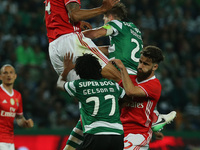 Benficas defender Luisao from Brazil during Premier League 2016/17 match between Sporting CP and SL Benfica, at Alvalade Stadium in Lisbon o...