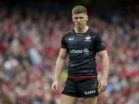 Owen Farrell of Saracens during the European Rugby Champions Cup Semi-Final match between Munster Rugby and Saracens at Aviva Stadium in Dub...