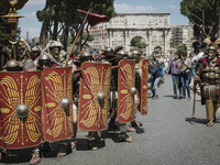 Historical parade for the celebrations of the 2770th anniversary of the foundation of Rome. Rome, April 23rd, 2017. (