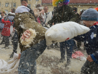The third charity international pillows fight in Krakow.
This year's goal is to collect funds and gifts for pets in the charge of the Krakow...