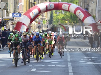 Picture by the Tour of Croatia 2017 in Zagreb, on 23 April 2017. The sixth and final stage Samobor-Zagreb finished on Saint Mark Square wher...