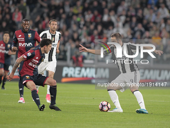 Gonzalo Higuain during Serie A match between Juventus v Genoa, in Turin, on april 23, 2017 (