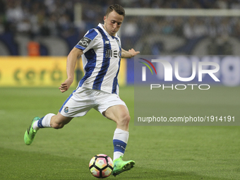 Porto's Portuguese midfielder Diogo Jota during the Premier League 2016/17 match between FC Porto and CD Feirense, at Dragao Stadium in Port...