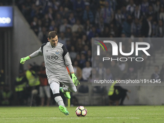 Porto's Spanish goalkeeper Iker Casillas during the Premier League 2016/17 match between FC Porto and CD Feirense, at Dragao Stadium in Port...