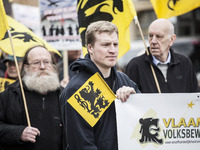 In Zaventem, the city of Brussels Airport, Flemish nationalists of Vlaamse Volksbeweging marched to protest against the city of Brussels whi...